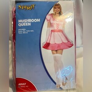 Mushroom Queen - Sexy Princess Peach - Spirit Halloween - small - New